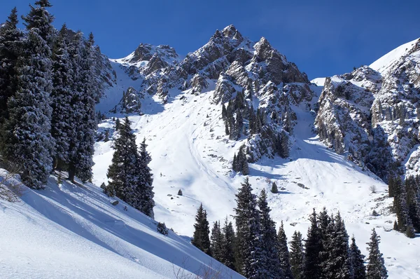 Alpes de inverno — Fotografia de Stock