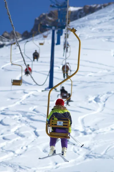 Winda narciarskich — Zdjęcie stockowe