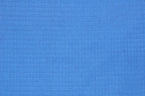 Blue waffle cloth texture — Stock Photo, Image