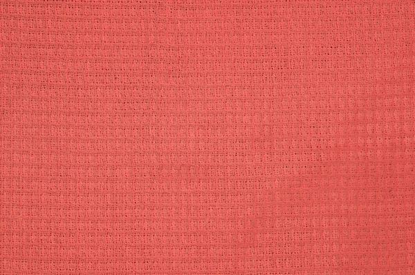 Red waffle cloth texture — Stock Photo, Image