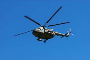 Russian military helicopter clipart