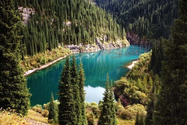Piękne górskie jezioro — Zdjęcie stockowe