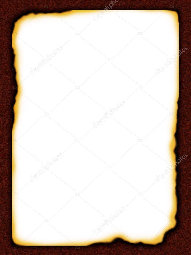 Empty burnt paper. Abstract background
