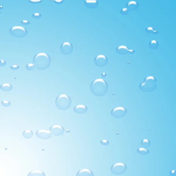 Blue Water Drops — Stock Photo, Image