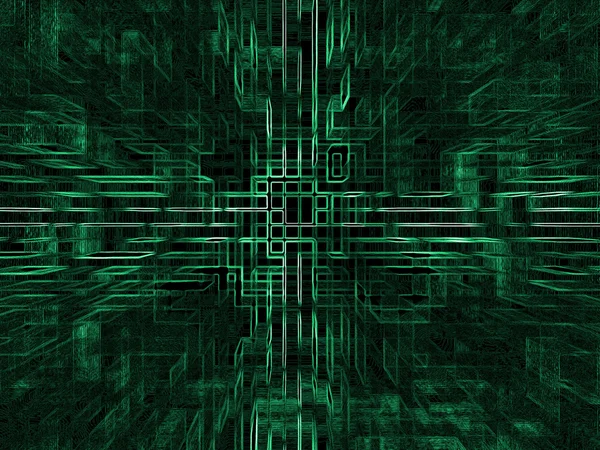 stock image Digital abstract background,green blocks