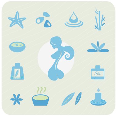 Wellness and relaxation icon pack clipart