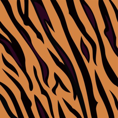 Animal background pattern - tiger skin clipart