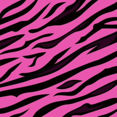 Animal pattern - pink tiger skin clipart