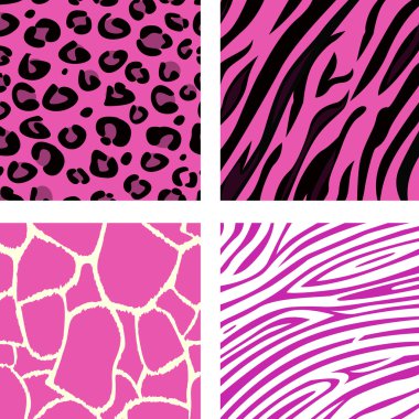 Fashion tiling pink animal print pattern