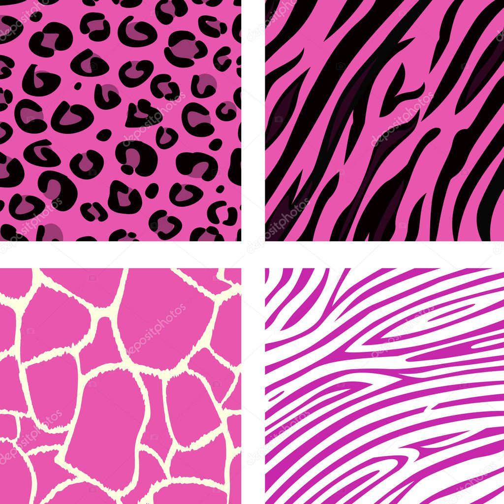 Fashion tiling pink animal print pattern