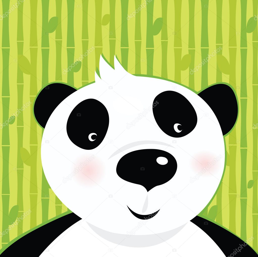 Black and white panda bear