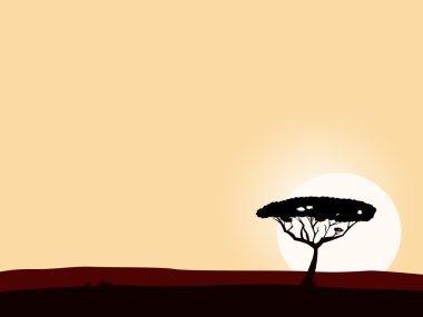 African safari background clipart