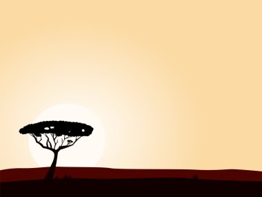 African safari background clipart