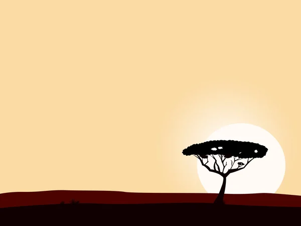 Afrikansk safari bakgrund — Stock vektor