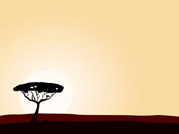 アフリカのサファリの背景 — ストックベクタ