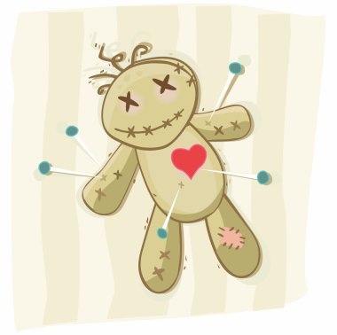 Voodoo doll clipart