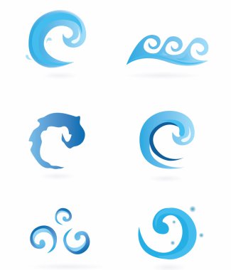 Water Icons, Waves clipart
