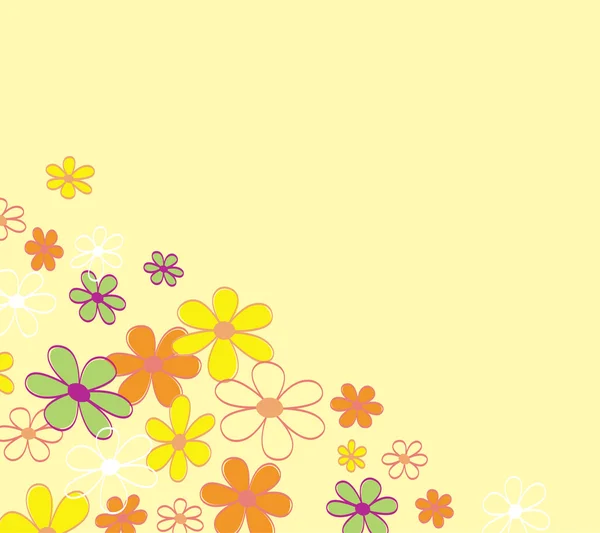 Retro Blume Hintergrund Textur — Stockvektor