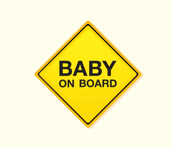 stock vector Baby on board!