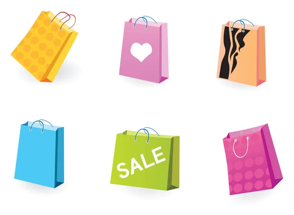 Grote verkoop! Shopping tassen — Stockvector
