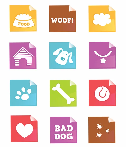 Iconos de perro - VECTOR — Archivo Imágenes Vectoriales