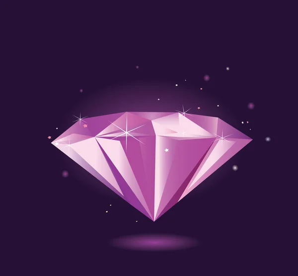 Stock vector Purple diamond VECTOR