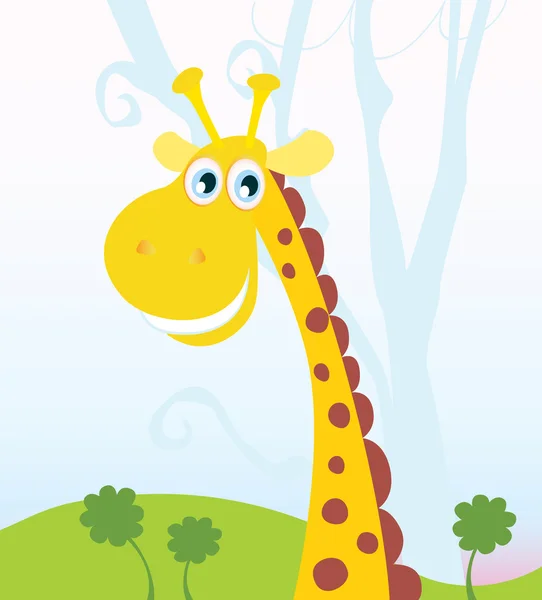 Afrikaanse giraf — Stockvector