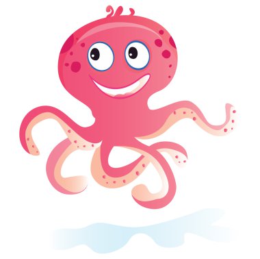 Sea octopus clipart