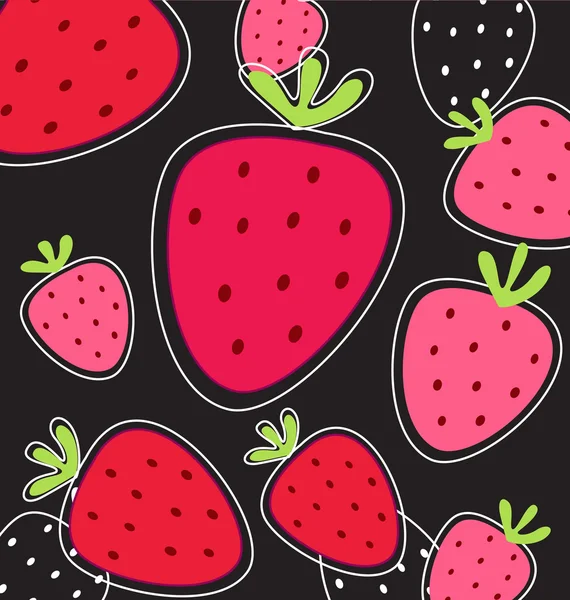 Vektor abstrakt rosa fruktig strawberry bakgrund — Stock vektor