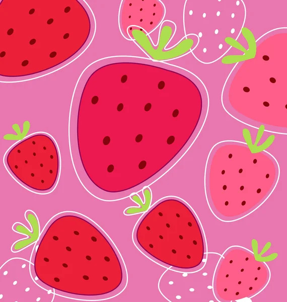 Векторний абстрактний рожевий фруктовий полуничний фон — стоковий вектор