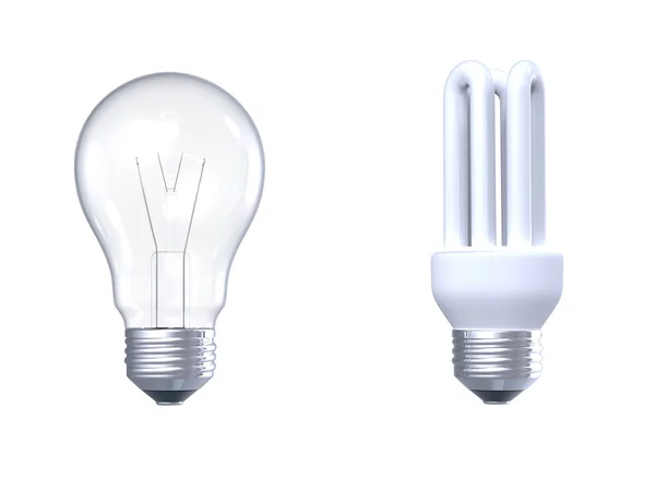 Two light bulbs — Stock Photo, Image