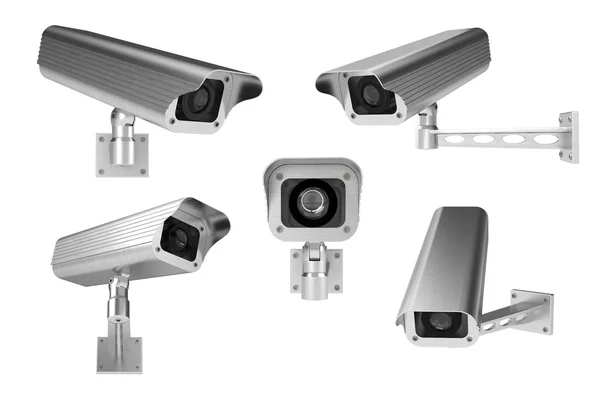 Surveillance cameras Royalty Free Stock Photos