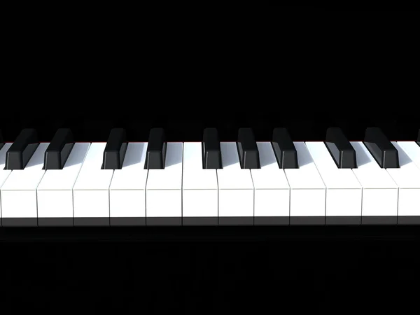 Piano negro — Foto de Stock