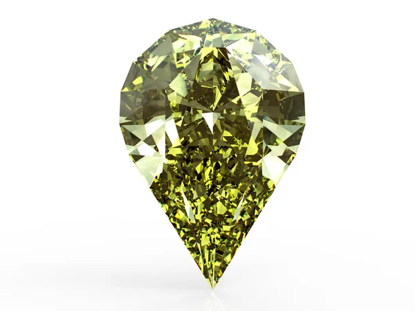 Κίτρινο αχλάδι διαμάντι — Φωτογραφία Αρχείου