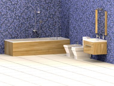 Mavi banyo