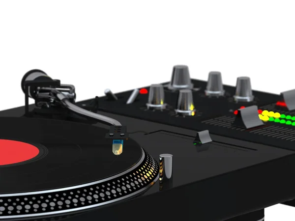 DJ Mixing set close up — стоковое фото