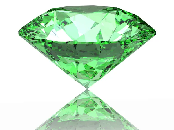 绿色钻石 — 图库照片