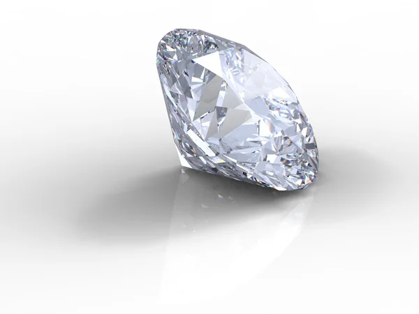 Vit diamant — Stockfoto