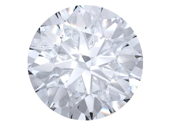 ホワイト ダイヤモンドのトップ ビュー — ストック写真