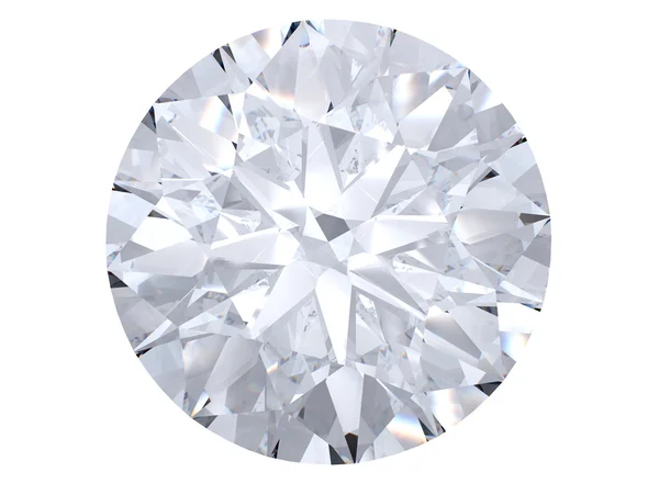 Vista dall'alto diamante bianco Fotografia Stock