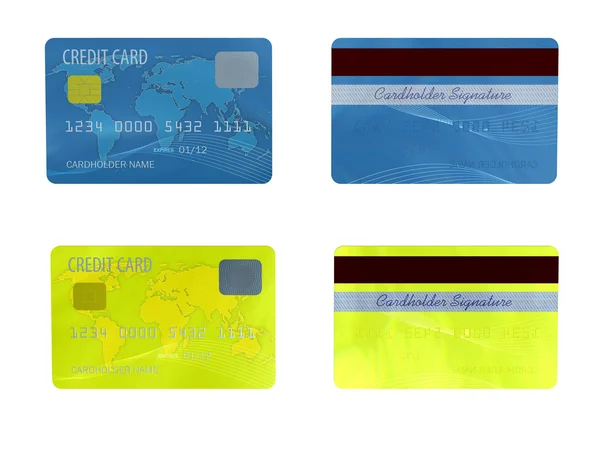 Δύο πιστωτικές κάρτες — Φωτογραφία Αρχείου