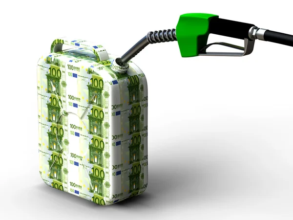 Eur lata de gas — Foto de Stock