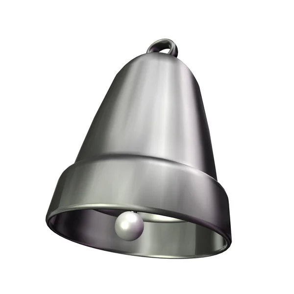 3D srebrny dzwon — Zdjęcie stockowe