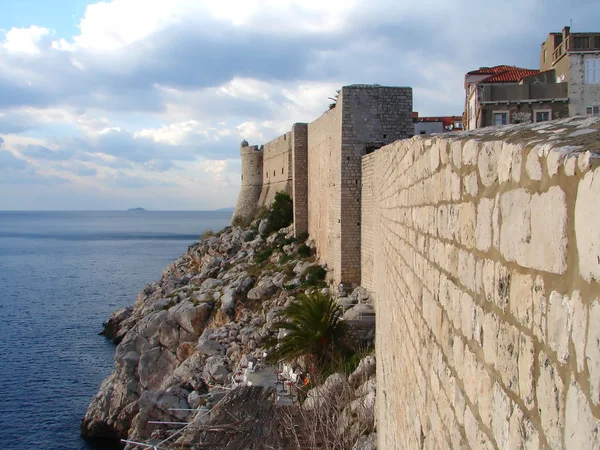 Dubrovnik stadsmuur, Oost kant — Stockfoto