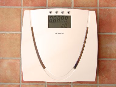 Digital bathroom scale clipart