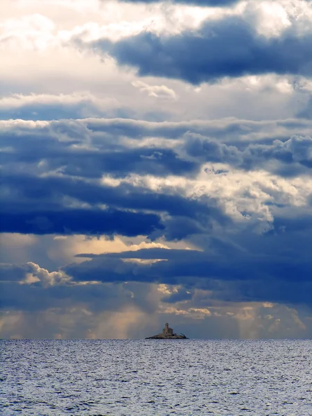 Latarnia morska przed burzą Zdjęcie Stockowe