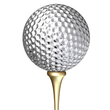 Metal golf topu