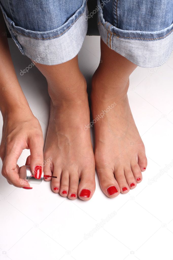 Cute feet toes