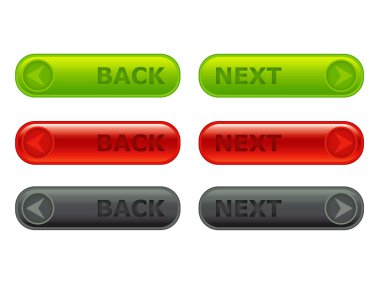 Button next - back clipart