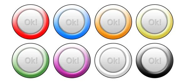 Button - ok — Stock Photo, Image